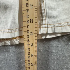 3157 | Entro Puff Sleeve Contrast Stitch Cottagecore Top White Womens M thumbnail 4