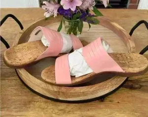 Waco Orthotic Leather Layla Slide~Coral~NEW BOX & BAG!~9.5 thumbnail 1