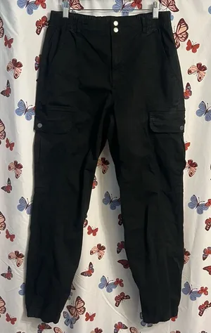 Garage Black Cargo Pants thumbnail 1