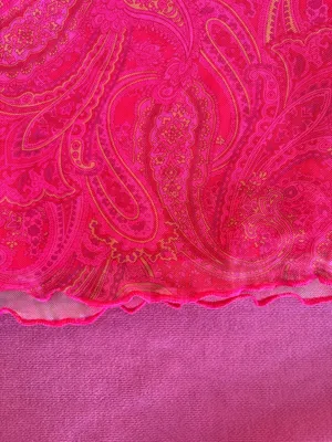 Shein | Pink Paisley Mesh Mini Skirt | XLShein | Pink Paisley Mesh Mini Skirt | XL thumbnail 2