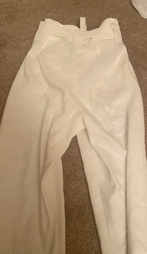 Express White Paper Bag Pants thumbnail 3