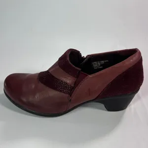 Earth Origins Reegan Women's Shooties 10‎ M Medium Burgundy Leather Wedge Shoes thumbnail 6