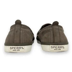 Sperry Top Sider Sailor Twin Gore Grey Perforated Slip On Sneaker Women’s Size 8 thumbnail 11