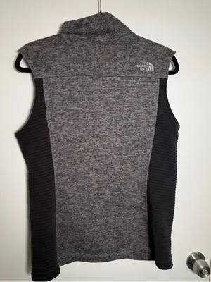 The North Face Grey & Black Fleece Vest Womens Large Outdoor Hiking thumbnail 8