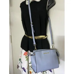 michael kors small blue cross body bag thumbnail 7