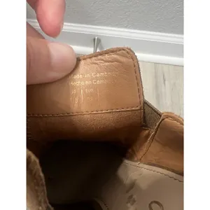 Aldo Women's Suede Brown Mule Slide‎ Bootie Block Heel 7.5 thumbnail 6