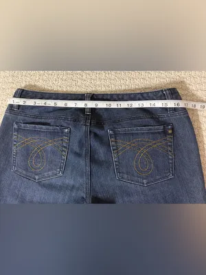 Michael Kors Indigo Flared Wide-Leg Jeans thumbnail 3