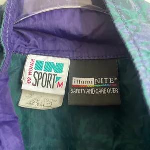 Vintage Windbreaker Jacket Green Size M thumbnail 8