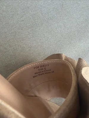 Journee Collection Taupe Ruffle sandals size 6 NEW thumbnail 5