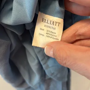 Elliatt rapture ruffle dress blue size small‎ criss cross back midi thumbnail 12