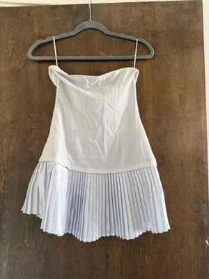 More To Come Revolve Lenore Strapless White Mini Dress thumbnail 8