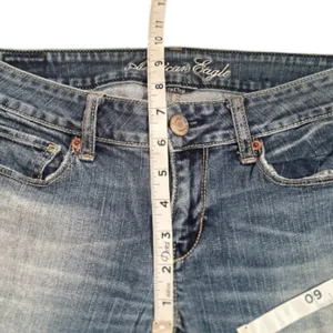 American Eagle Outfitters low rise stretch distressed slim jeans 00 thumbnail 6