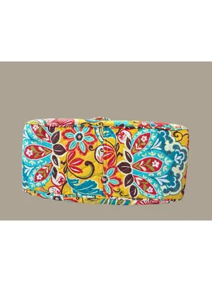 Vera Bradley Yellow Floral Quilted Satchel Shoulder Bag thumbnail 3
