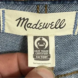 Madewell 90s Straight Leg Jeans‎ High Rise Button Fly Blue Denim Size 24 thumbnail 8