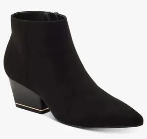 Alfani Womens Black Faux Almond‎ Toe Ankle Boot, Size 9.5 thumbnail 1