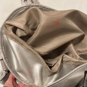 Genna de Rossi silver handbag tons of pockets animal print details GUC thumbnail 13