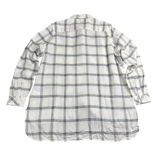 Barbour Summer Tartan Kelso Shirt Womens 12 Cloud/Blue Plaid Cotton British Prep thumbnail 4