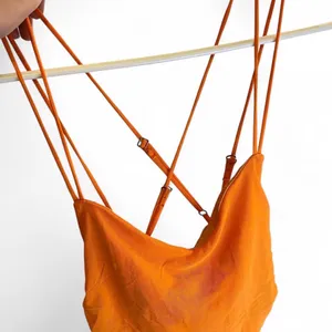 Lucy in the Sky orange mesh dress thumbnail 4