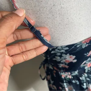 ABERCROMBIE & FITCH | Blue Floral Wrap Mini Dress Sz S(T) thumbnail 8