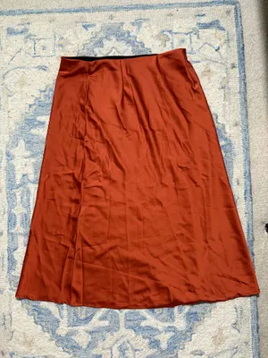 Amazon Orange silk dress thumbnail 3