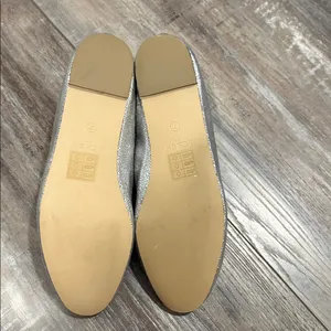 J Crew Metallic Silver Loafers size 7 thumbnail 8