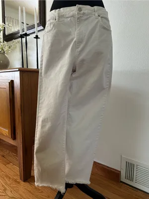 LOFT The Straight Crop Jeans thumbnail 2