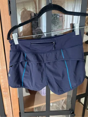Lululemon Speed Shorts 4-way Stretch 2.5" Midnight Navy running low rise thumbnail 2
