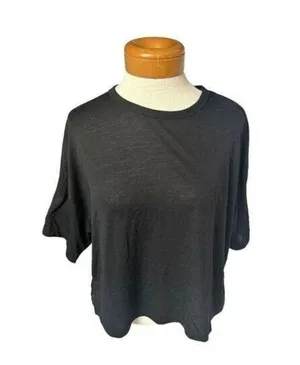 Old Navy Active Womens Black Medium T-Shirt Short Sleeve Stretch thumbnail 1