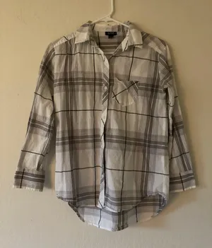 a.n.a Plaid Shirt thumbnail 1
