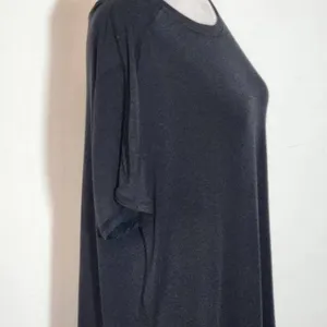Mono B Black Short Sleeve T-Shirt Tunic NWT Size Small Black High Low Tee thumbnail 5