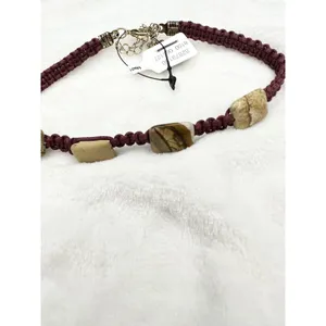 NEW Free People Sweet Carolina Choker Necklace Ivory Neutral Bohemian Macrame thumbnail 2