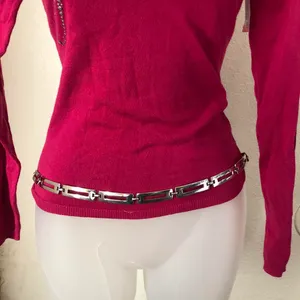 NWT 2000s Y2K Low Waist Retro Unique Silver tone rectangular belt S-L #futuristic #cyber #punk #whimsygoth #gothic boho biker baddie thumbnail 5