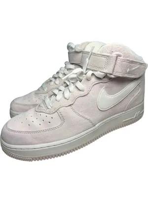 Nike Air Force 1 Mid Sneakers in Pink and White US M8 W9.5 thumbnail 2