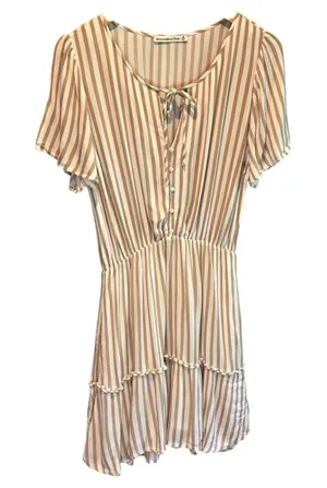 Abercrombie & Fitch Easy Waist Striped Mini Dress - size Medium thumbnail 1
