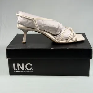 I.N.C. International‎ Concepts Size-9.5 M Women's Nahari Dress Sandals White thumbnail 2