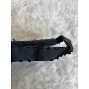 Black Formed Beaded formal evening Bag Removeable Strap thumbnail 5