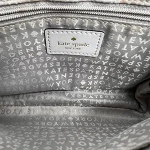 KATE SPADE Laurel Way Greer Crossbody‎ Shoulder Bag Gray Leather Crossbody Strap thumbnail 12