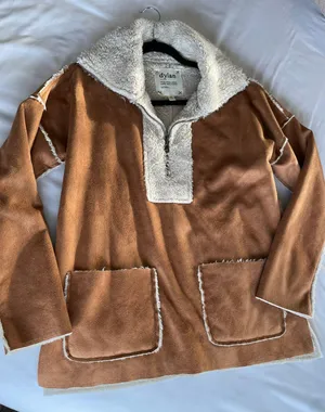 Dylan Faux Fur Half Zip thumbnail 1