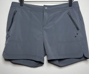 Title Nine Women Shorts Large Gray Nimblene Hiking Outdoor Quick Dry Granola thumbnail 1