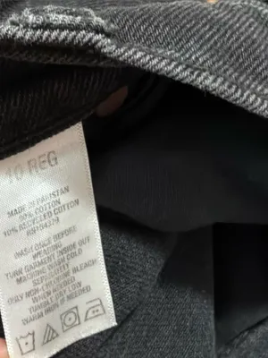 #41 Aeropostale 90’s Baggy Black Distressed High-Rise Jeans Size 10R thumbnail 10