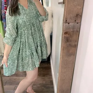 Jodifl green ditsy floral boho dress size small thumbnail 2