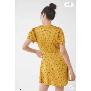 Urban Outfitters Jen Floral Empire Waist Button Down Mini Dress, S thumbnail 2