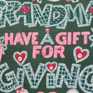 Jerzees Vintage 90s Grandmas Have A Gift For Giving Sweatshirt thumbnail 3
