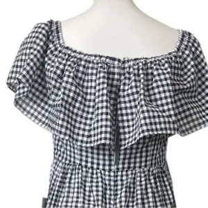 Chelsea 28 Gingham Off Shoulder Maxi Dress Women’s Size 4 Cottagecore NWT Ruffle thumbnail 9