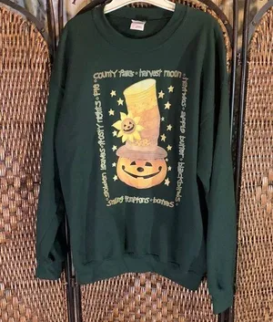 Gildan Halloween Jack-o-Lantern Sweatshirt Size L thumbnail 1