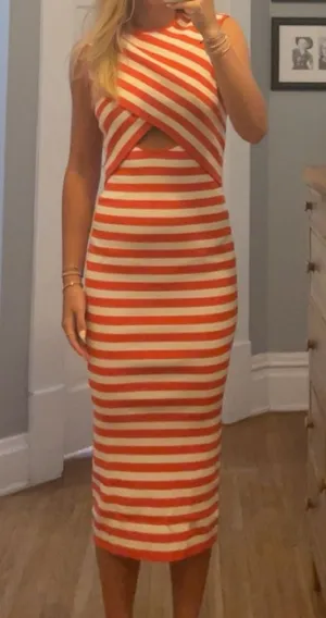 Revolve midi Dress orange thumbnail 2