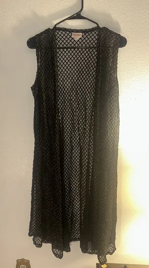 LuLaRoe Cardigan Vest Joy Long Duster Open thumbnail 1