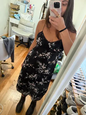 Zara floral midi dress thumbnail 3