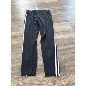 Adidas Womens Black Three Stripe Track Pants Activewear Size Medium thumbnail 5