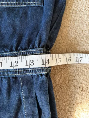 Anthropologie nully seventy + mochi Lorna denim blue jumpsuit size 4 NWT $215 thumbnail 15